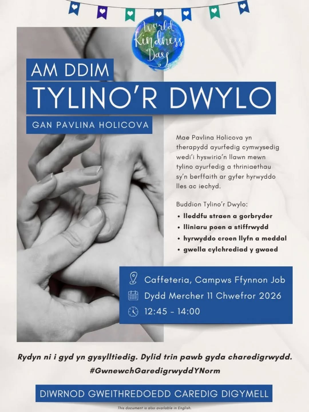 Diwrnod Gweithredoedd Caredig Digymell ❤️

Rydyn ni i gyd yn gysylltiedig. 🫶
Dylin tryd pawb gyda charedigrwydd ❣️

#GwnewchGaredigrwyddYNorm 
#tylinordwylo